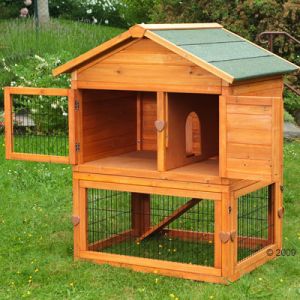 Outback rabbit hutch pagoda with run outlet