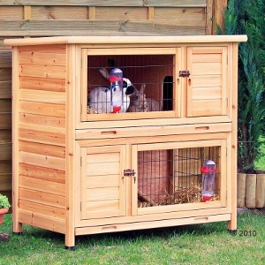 Rabbit Hutch Trixie Natura Double Decker 2 Storey Rabbit Hutch